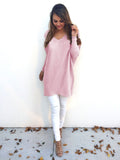 V-neck long sleeve thin sweater